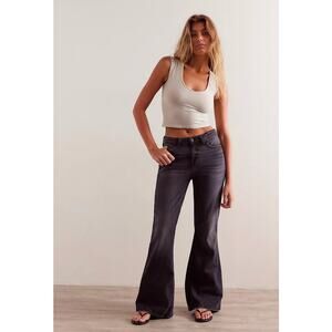 Free People x We the Free CRVY Vintage High-Rise Flare Jeans Sz 35S